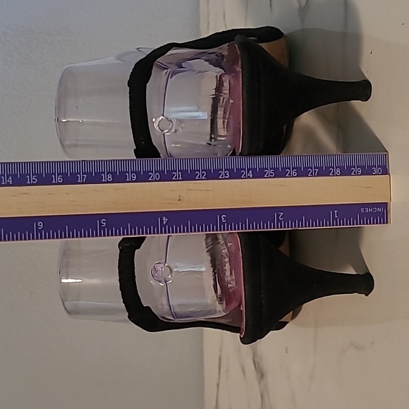 Kate Spade Esme Black Leather Suede Satin Bow Slingback Heels Pumps Designer 8 - Picture 6 of 15